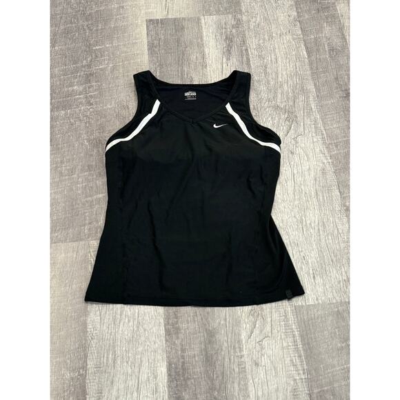 Nike Black Tank Top With Built In Bra Size Small - Picture 1 of 4